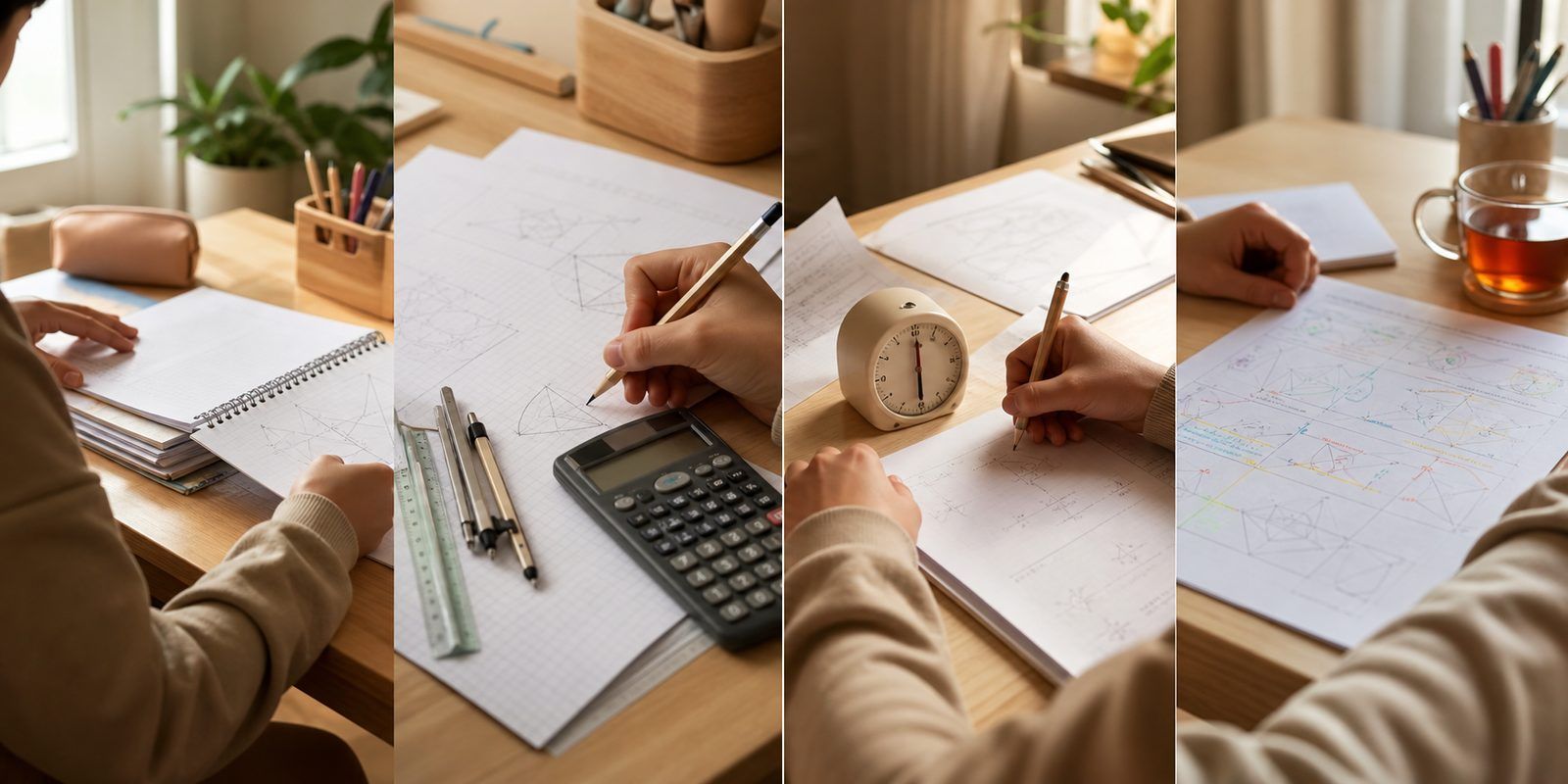 Réviser pour un brevet blanc de maths en quatre étapes