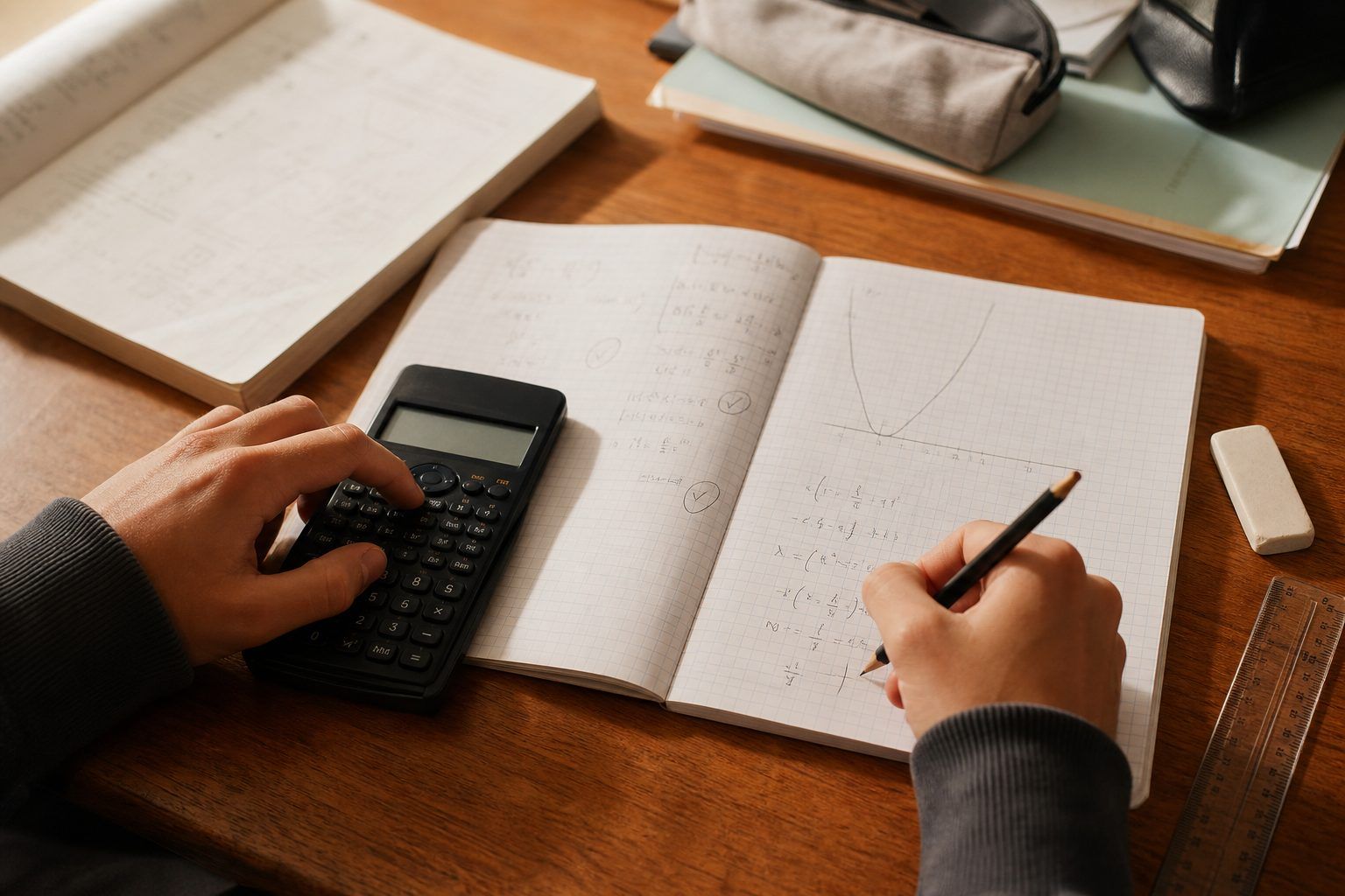 Exemple original : contrôler les solutions d’une équation du second degré