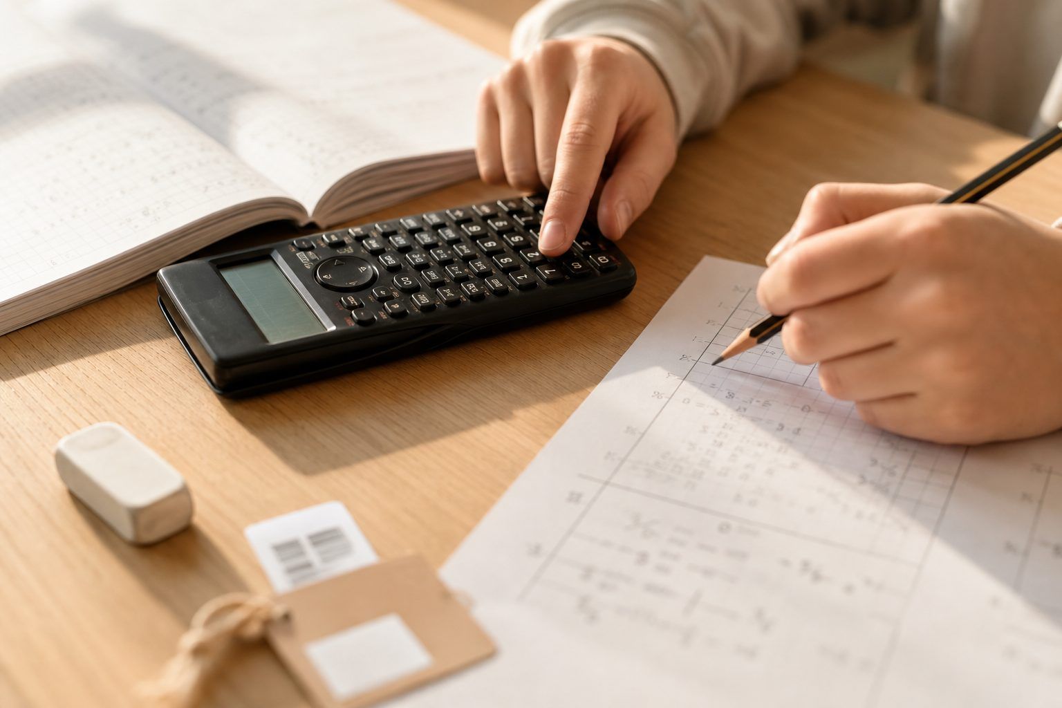 Exemple original : calculer puis contrôler une réduction