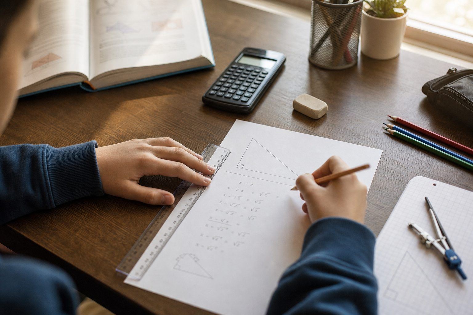 Exemple de fiche brevet maths : appliquer le théorème de Pythagore