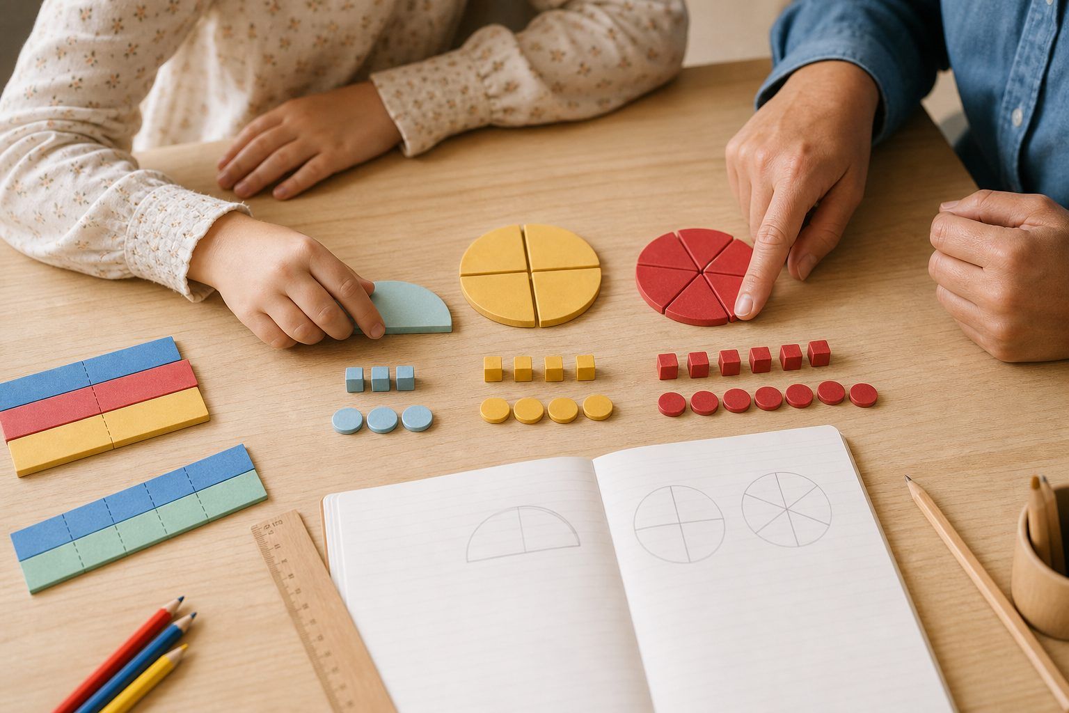 Comparer et décomposer les fractions simples