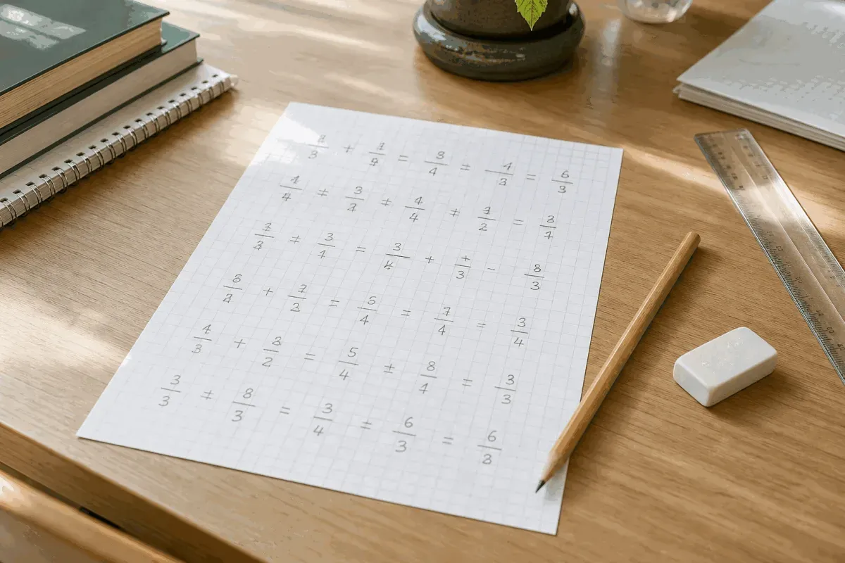 Les erreurs fréquentes avec les fractions et comment les corriger