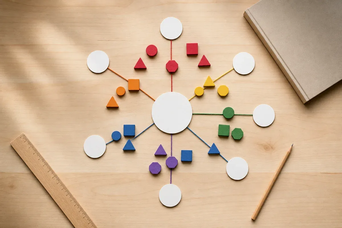 Une carte mentale en maths pour relier les méthodes