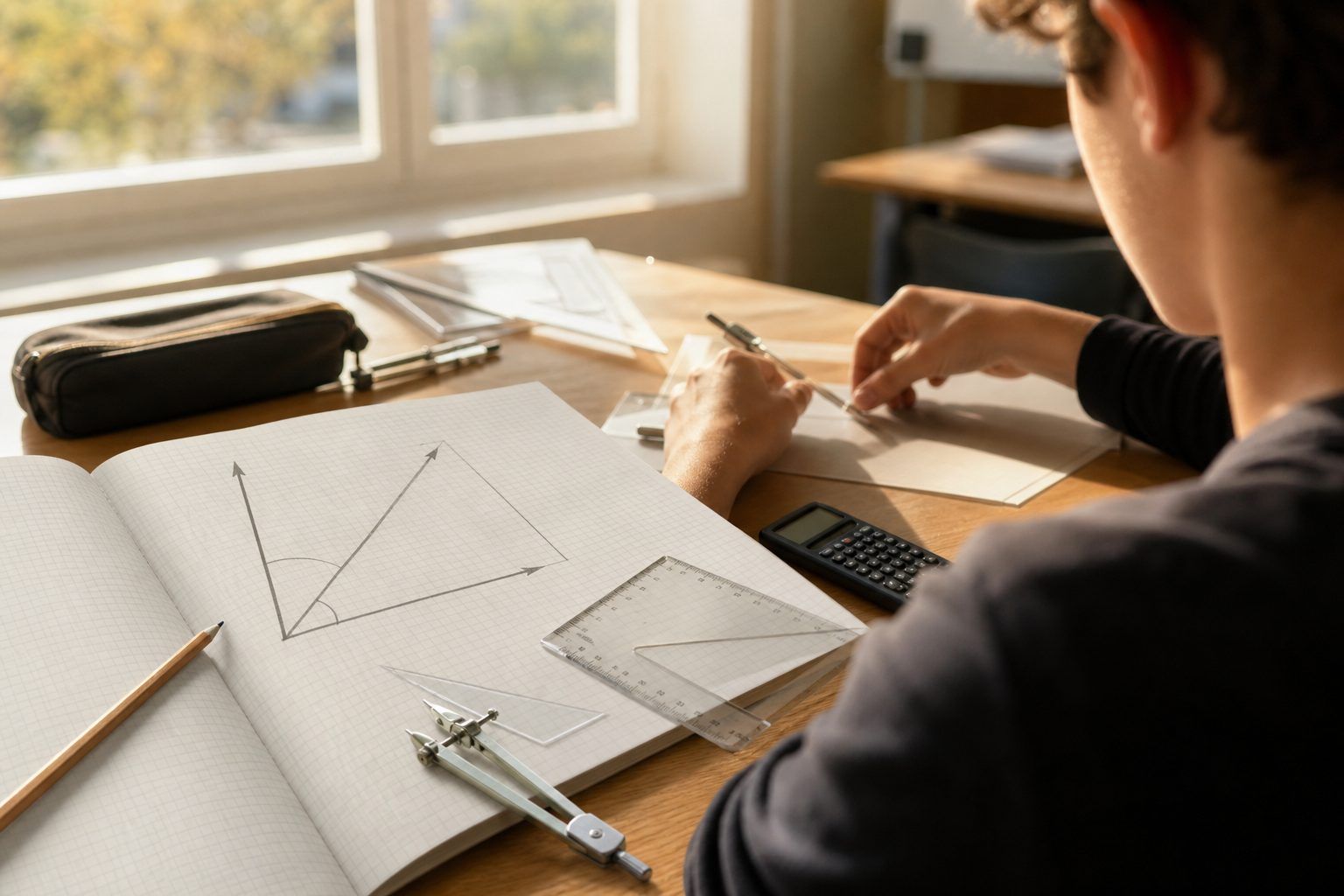 Utiliser le produit scalaire pour déterminer une longueur ou un angle