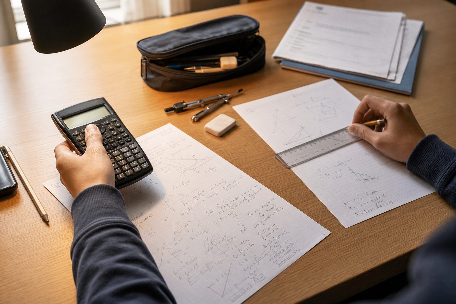 Exemple original : calculer, rédiger et vérifier